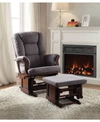 ACME FURNITURE AERON 2-PIECE GLIDER CHAIR & OTTOMAN