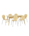 HANDY LIVING SAMPAT 7-PIECE MODERN DINING TABLE AND DINING CHAIRS SET