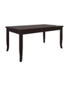 HANDY LIVING ALECIA RECTANGULAR BUTTERFLY LEAF DINING TABLE
