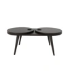 HANDY LIVING RHODES MODERN OVAL EXPANDABLE WOOD COCKTAIL TABLE