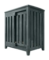 HANDY LIVING RHODES SLATTED WOOD PET HUT SIDE TABLE