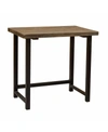 Alaterre Furniture Alaterre Pomona 32" W Small Metal And Solid Wood Desk