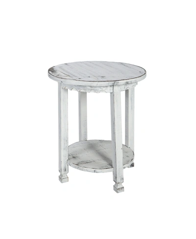 Alaterre Furniture Country Cottage Round End Table