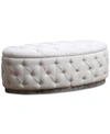 Abbyson Living Chesten Oval Ottoman