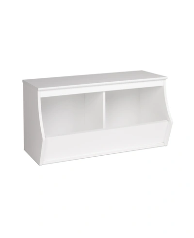 Prepac Monterey Stackable 2-bin Storage Cubbie