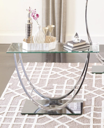 Coaster Home Furnishings Creed U-shaped Coffee Table In Silver