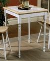COASTER HOME FURNISHINGS AUGUSTIN SQUARE TILE TOP CASUAL DINING TABLE