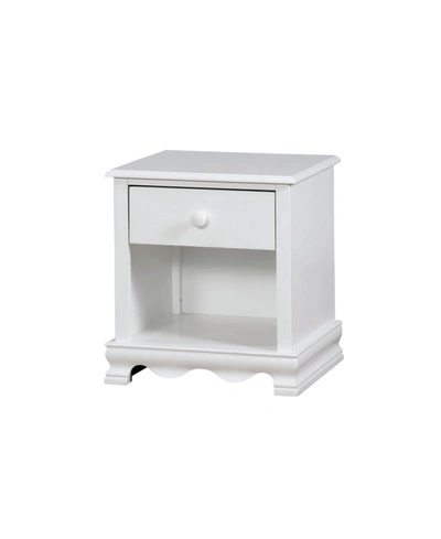 Furniture Of America Poppy Transitional Nightstand In White