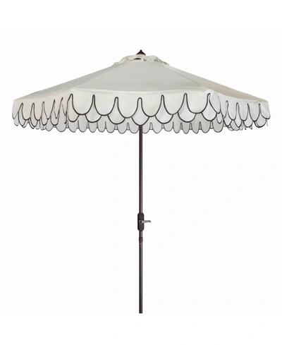 Safavieh Elegant 11' Valance Umbrella In White
