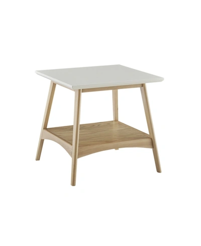 Ink+ivy Parker End Table In Open White