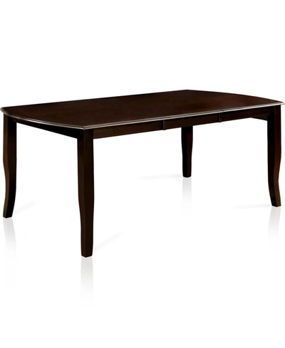 Furniture Of America Rohrig Dark Wood Dining Table In Brown