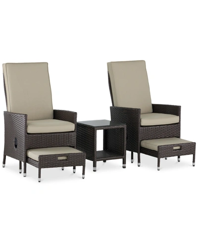 Serta Laguna 5-pc. Outdoor Recreational Set In Brown