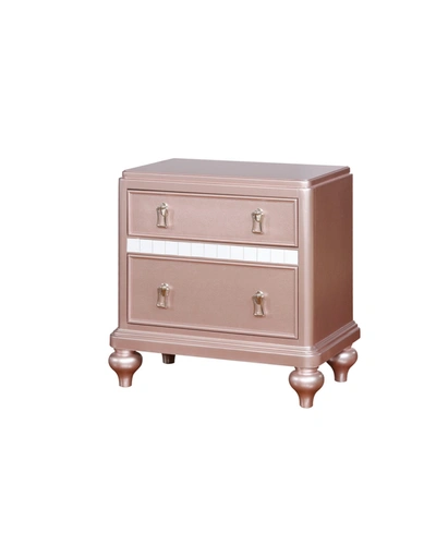Furniture Of America Appell Transitional Nightstand In Gold