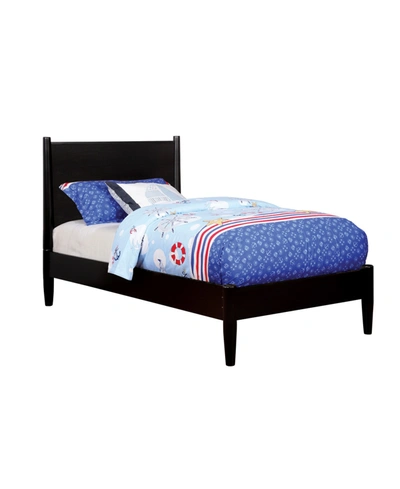 Furniture Of America Adelie Mid-century Modern Twin Bed In Black