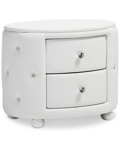 Furniture Davina Nightstand In White
