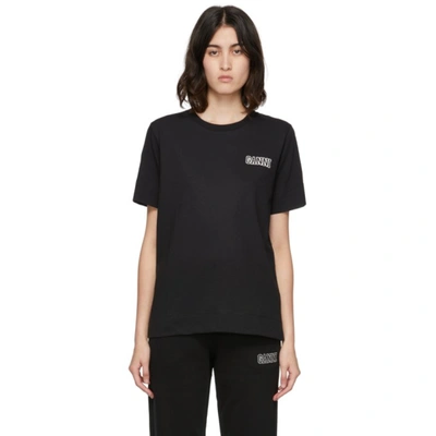 Ganni Black Thin Software Jersey T-shirt