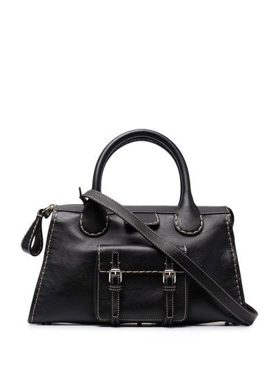 Chloé Medium Edith Day Bag In Black