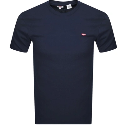 Levi's Levis Original Crew Neck Logo T Shirt Navy