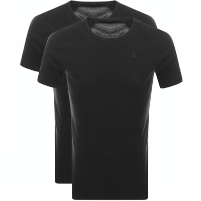 G-star G Star Raw 2 Pack Base T Shirt Black