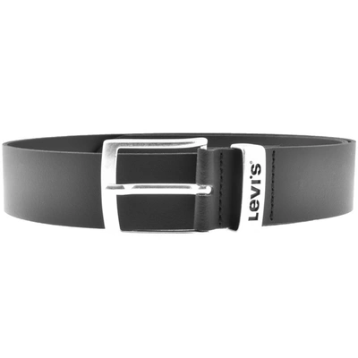 Levi's Levis New Ashland Leather Belt Black In Black