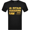 G-STAR G STAR RAW LOGO T SHIRT BLACK