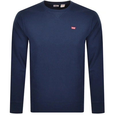 Levi's Levis Crew Neck Sweatshirt Navy