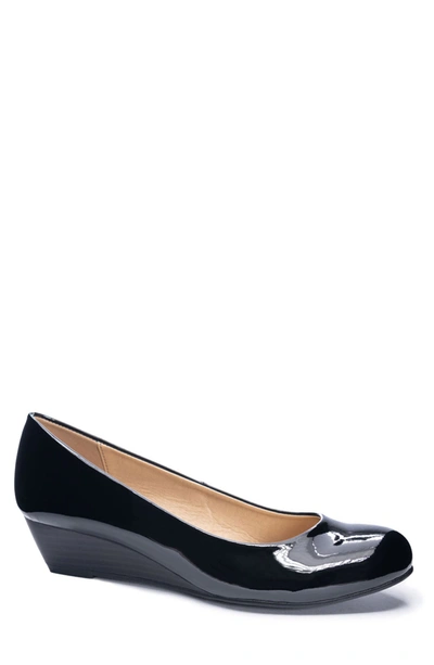 Cl By Laundry Marcie Patent Wedge Pump In Black