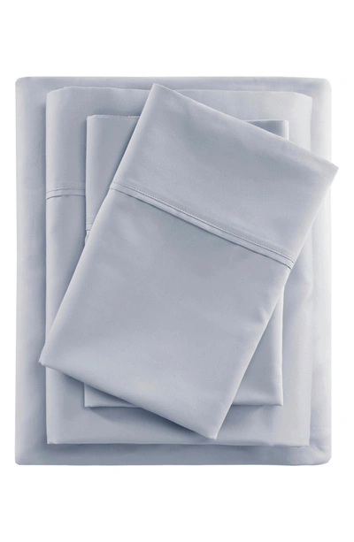 Beautyrest 600 Thread Count Cooling Cotton Rich Sheet Set In Blue