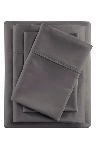 Beautyrest 600 Thread Count Cooling Cotton Rich Sheet Set In Charcoal