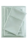 Beautyrest 400 Thread Count Wrinkle Resistant Cotton Sateen Sheet Set In Seafoam