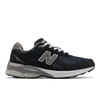 New Balance Mesh And Suede Leather 990v3 Sneakers In Navy With White