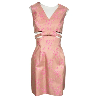 Pre-owned Christopher Kane Silk Mini Dress In Pink