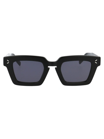 Mcq By Alexander Mcqueen Mcq Alexander Mcqueen Square Frame Sunglasses In 001 Black Black Smoke