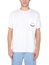 PS BY PAUL SMITH HAPPY T-SHIRT WITH POCKET,M2R/713UP/G21154 02