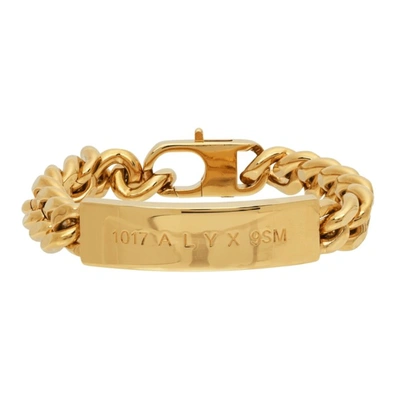 Alyx Chain Logo Id Bracelet In Gold