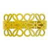 Loewe Anagram Laser Cut Leather Belt In Yellow