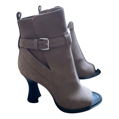 Pre-owned Maison Margiela Ankle Boots In Brown