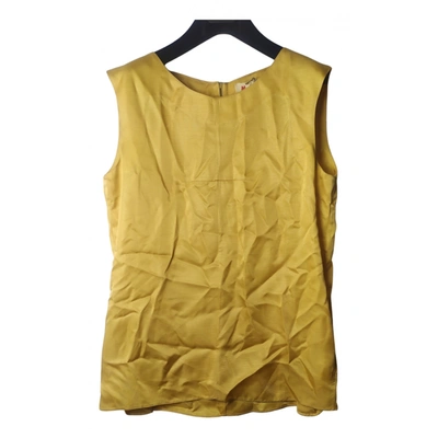Pre-owned Marni Silk Blouse In Yellow