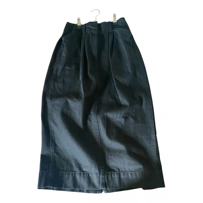 Pre-owned Lemaire Mid-length Skirt In Black