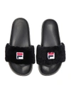 Baja East X Fila Women's Faux Fur Pool Slide Sandals In 0011 Embassy