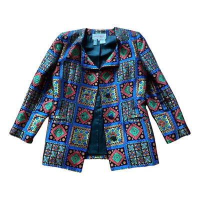 Pre-owned Laura Biagiotti Silk Blazer In Multicolour