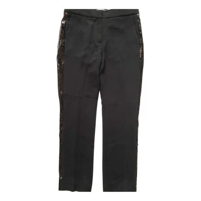 Pre-owned Victoria Beckham Straight Pants In Black