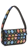 Staud Tommy Leather Beaded Shoulder Bag
