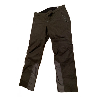 Pre-owned Moncler Trousers In Black