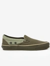 Vans Nigel Cabourn Og Classic Slip-on Lx Sneakers In Verde Militare