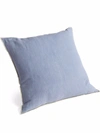 Hay Outline Linen Cotton Blend Cushion In Blue
