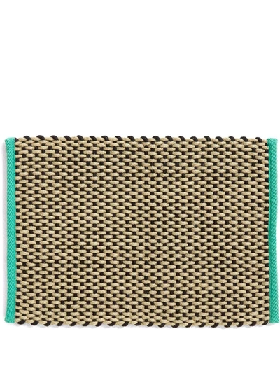 Hay Interwoven Door Mat In Brown