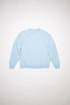 Acne Studios Logo Sweatshirt In Sky Blue