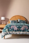 Anthropologie Darby Duvet Cover By  In Blue Size Q Top/bed