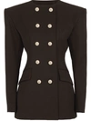 DOLCE & GABBANA SHOULDER-PAD DOUBLE-BREASTED BLAZER
